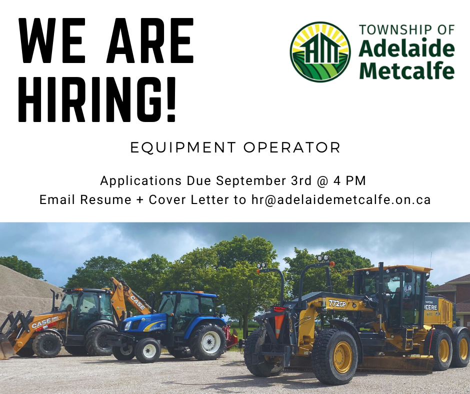 We Are Hiring Equipment Operator Adelaide Metcalfe